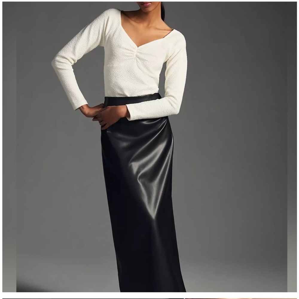 NWT- ANTHROPOLOGIE MAEVE LONG SLEEVE TOP - Picture 2 of 9